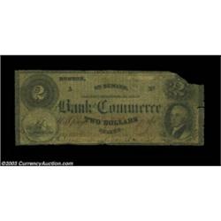 Boston, MA- Bank of Commerce $2 G8cA very rare, albeit low grade note, listed as SENC in Haxby, as a
