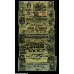 Boston, MA - Bank of Commerce$1 June 6, 1856 A10 Fine; $3 Aug. 25, 1860 A25 Fine; $3 July 1, 1856 S1