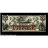 Image 1 : Boston, MA- The Boston Bank $3 June 1, 1860 G58bA very rare three with an exceptionally vivid red pr