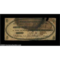 Boston, MA - Boston BankFive notes, four of them counterfeit, from this longstanding bank:$1 Oct. 23
