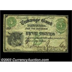 Boston, MA- Brecknam, Raynor & Co. 5ó Dec. 13, 1862A very scarce piece of scrip we've not seen previ