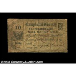 Boston, MA- Campbell & Coverly 10ó Nov. 4, 1862Only piece of scrip we have ever seen from this issue