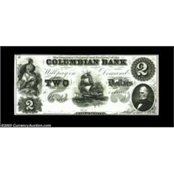 Boston, MA- Columbian Bank $2 G34 ProofA sharp black and white Proof mounted on light card stock. Un