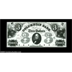 Boston, MA- Columbian Bank $3 G52 Proof A gorgeous Proof example which was not part of the ABNCo arc