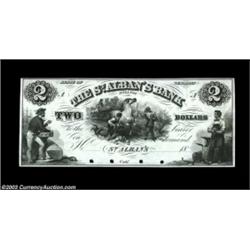 St. Albans- The St. Alban's Bank $2 G4 ProofAn attractive and very scarce Proof which is the Haxby p