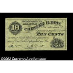 Strafford, VT- Chester B. Dow 10ó, 2ó Dec. 1, 1862 Coulter 1, 2Two pieces, both Uncirculated, the 2ó