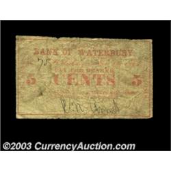 Waterbury, VT- C.N. Arms ó, 10ó Nov. 1, 1862 Coulter UNLTwo pieces of scrip from this unlisted issue