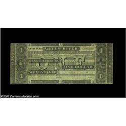Wells River, VT- Bank of Newbury $1 UNLA perfectly legitimate note from here in a design that is unl