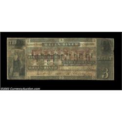 Wells River, VT- Bank of Newbury $3 Jan. 1, 1855 G12aThe only three from here in the collection, and