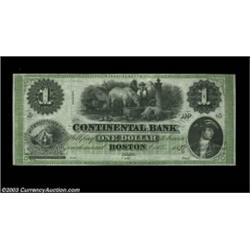 Boston, MA- The Continental Bank $1 G2aPopular Uncirculated remainder with nice vignettes and a brig