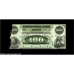 Boston, MA- The Continental Bank $100 G16a ProofImpaired but very rare, this likely the Haxby plate.