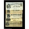 Image 1 : Boston, MA- Cromer's College Bank $5, $50, $100 (2), $500 Schingoethe MA120-5, 50, 100A, 100B, 500Fi