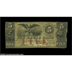 Boston, MA- The Eagle Bank $5 Aug. 4, 1862 R5A very scarce note raised from a one on the same bank..