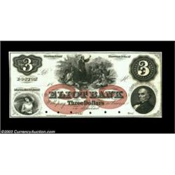 Boston, MA- Eliot Bank $3 G6a ProofA beautiful Proof on card stock, with a red "Lazy Three" overprin