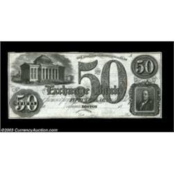 Boston, MA- The Exchange Bank $50 G14 ProofA rare india paper Proof example of a note which is liste