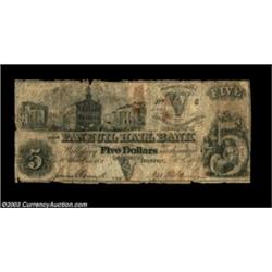Boston, MA- The Faneuil Hall Bank $5 Oct. 6, 1857 G8The Haxby plate example of this very rare note..