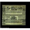Image 1 : Boston, MA- The Franklin Bank $1-$10 July 27, 1835 G16-G72An uncut pair grading Very Fine-Extremely.