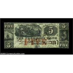 Boston, MA- The Freeman's Bank $5 June 17, 1861 UNLAn unlisted note raised from a $1 (Haxby G4a) fro