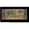 Image 1 : Boston, MA- The Fulton Bank $3 June 1, 1837 UNLA very rare note with a design that is unlisted in Ha