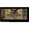 Image 1 : Boston, MA- Grocers Bank $3 April 1, 1852 G6A scarce three from a hard to find bank. This is the Hax
