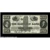 Boston, MA- The Hamilton Bank $1 Jan. 1, 1854 G8A lovely combination of rarity and grade. Crisp Unci