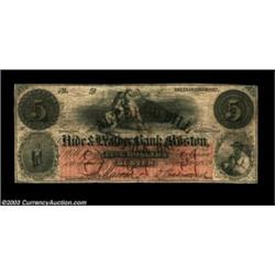 Boston, MA- Hide & Leather Bank $5 Aug. 1, 1859 UNLRaised from a $1 to a $5, perhaps unique as every
