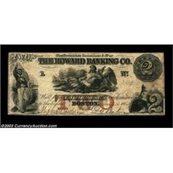 Boston, MA- The Howard Banking Co. $2 Aug. 23, 1853 G4aAn excessively rare note that is listed, as a