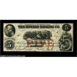 Boston, MA- The Howard Banking Co. $3 Aug. 23, 1853 G8aThis example, from the Denly collection, is o