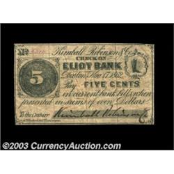 Boston, MA- Kimball, Robinson & Co. 5ó, 10ó, 25ó Nov. 17, 1862A trio of pieces from this issuer, all