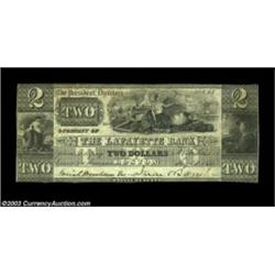 Boston, MA- The Lafayette Bank $2 Aug. 20, 1836 G10A very rare early piece from here which should no