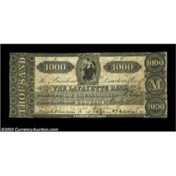 Boston, MA- The Lafayette Bank $1000 July 25, 1836 G36Another excessively rare and likely unique hig