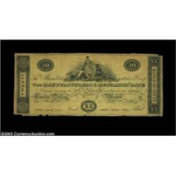 Boston, MA- The Manufacturers & Mechanics Bank $20 G84 ProofThe first of two Reed $20 Proofs from he