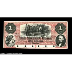 Boston, MA- The Market Bank $1 G8a ProofA fabulous fully red tinted Proof that Tom purchased from th