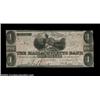 Boston, MA- The Massachusetts Bank $1 Jan. 1, 1842 G56An excessively rare note printed, most unusual