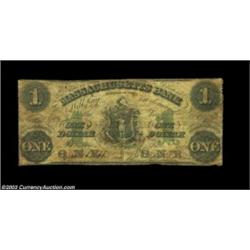 Boston, MA- The Massachusetts Bank $1 June 1, 1860 G62A very scarce albeit well circulated example..