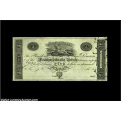 Boston, MA- The Massachusetts Bank $5 G176 Proof A Reed Proof which is ex-lot 659 of the Stacks Janu