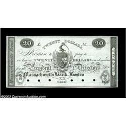 Boston, MA- The Massachusetts Bank $20 G278 ProofA nice Proof example with just the slightest traces