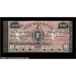 Boston, MA- The Massachusetts Bank $100 G404c ProofLast of these beautiful ochre tinted Proofs, all.