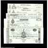 Boston, MA- The Massachusetts Bank $5, $10 (2), $25, $50 G164, G224, G230, G296, G350A group of five