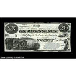 Boston, MA- The Maverick Bank $20 G12 ProofA very rare Proof which is also the Haxby plate example..