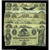 Image 1 : Boston, MA - Merchants' Bank$1 July 1, 1852 A5 Fine; $1 Sept. 1, 1855 A10 VG, tear in top edge; $2 S