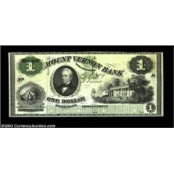 Boston, MA- The Mount Vernon Bank $1 G2a ProofA late issue American Bank Note Company product which.