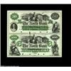 Image 1 : Boston, MA- The North Bank $50-$100 Jan. 1, 1863 G92c-G102c Proofs Uncut SheetAn attractive two subj