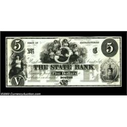 Boston, MA- The State Bank $5 G118 ProofA Proof mounted on light card stock. Uncirculated, 4 POC Imp