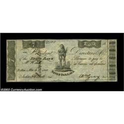 Boston, MA- The State Bank $7 Nov. 4, 1811An extremely rare denomination, represented by counterfeit