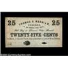 Image 1 : Boston, MA- Thomas & Merriam 25óA scarce piece of scrip which is the sole example from this issuer i