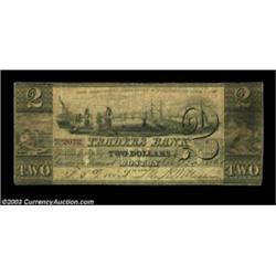 Boston, MA- Traders Bank $2 Oct. 20, 1862 G12cThe plate example of this very scarce piece in the Hax