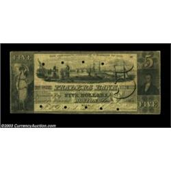 Boston, MA- Traders Bank $5 Jan. 1, 1863 G24cThe Haxby plate example. Fine, 5 POC. Important notice: