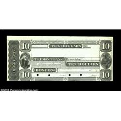 Boston, MA- The Tremont Bank $10 ProofA second progress Proof, this a $10, Haxby G60, with all the d