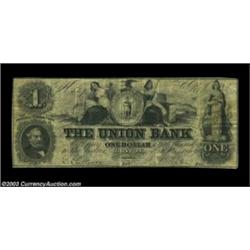 Boston, MA- The Union Bank $1 Nov. 1, 1862 G36aA just plain rare late issue example from this long l